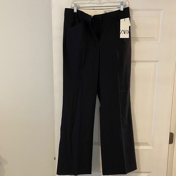 Zara Pants - Zara  Wool Blend Elegant Black Trousers size M inseam 32” waist 32” brand new